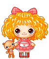 Girl With Bear Picture