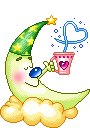 Moon Drinks Coffee Picture